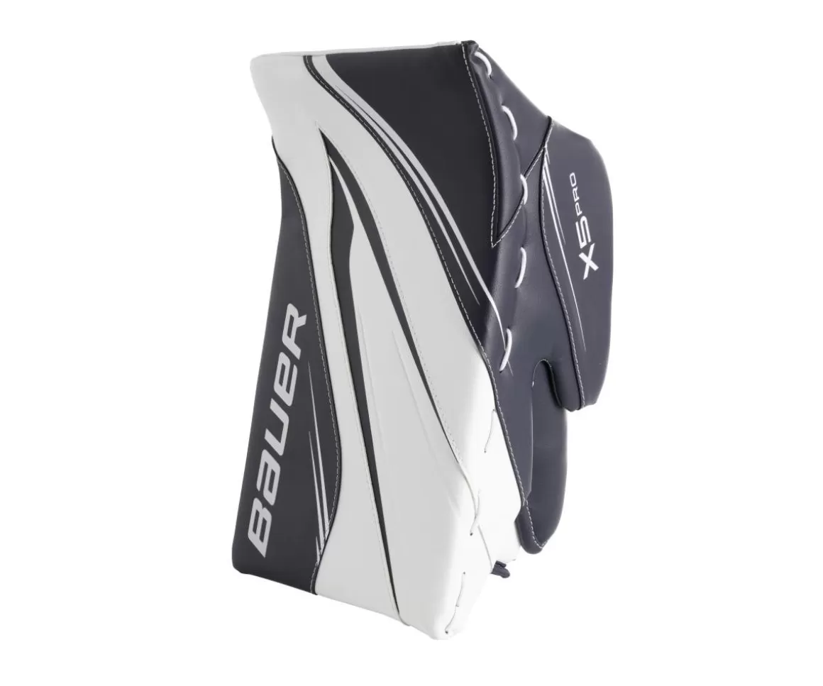 Goalie Blockers Intermediate | BAUER Blocker Vapor X5 Pro Int White/Navy