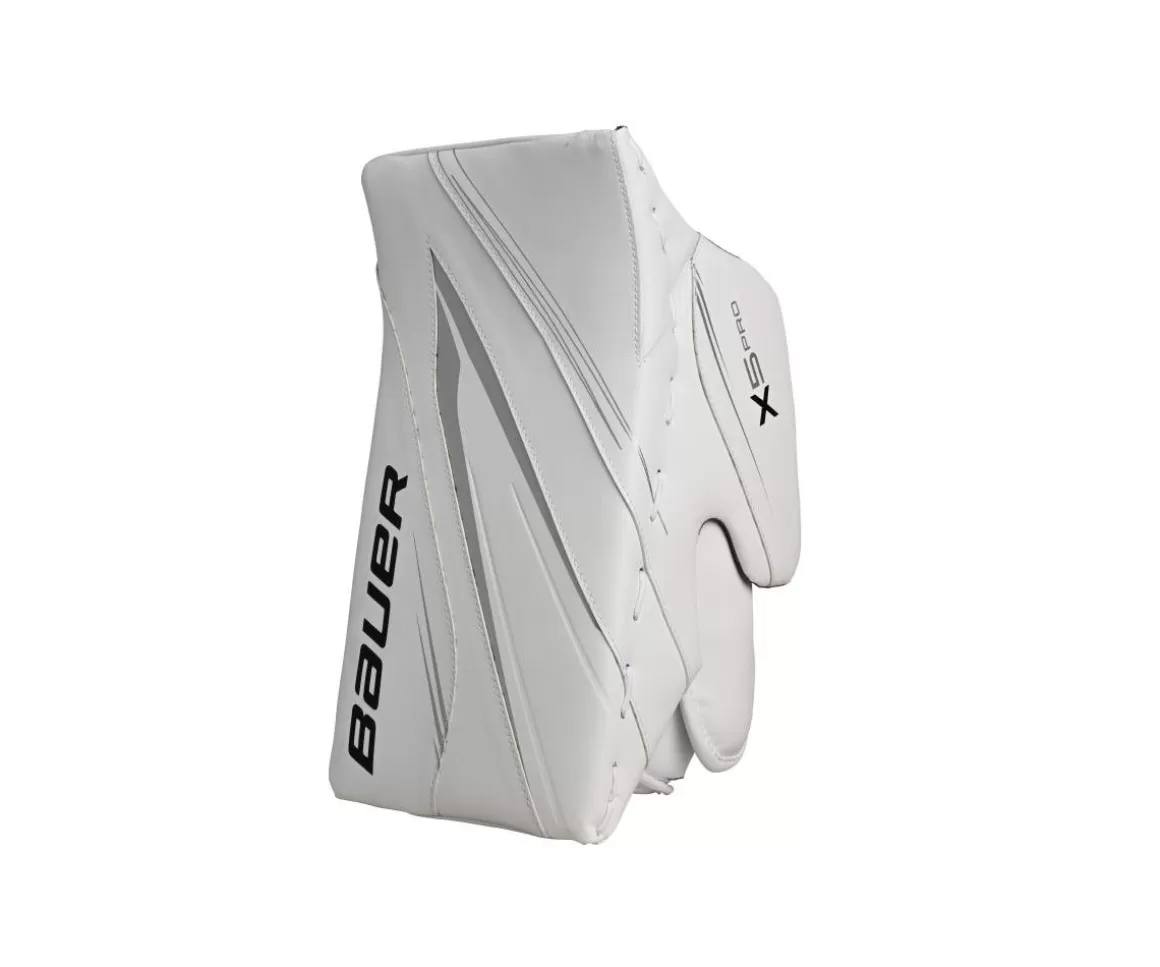 Goalie Blockers Intermediate | BAUER Blocker Vapor X5 Pro Int White