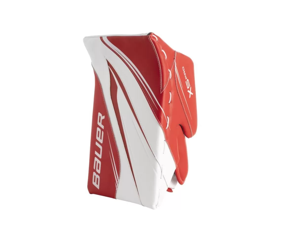 Goalie Blockers Intermediate | BAUER Blocker Vapor X5 Pro Int White/Red