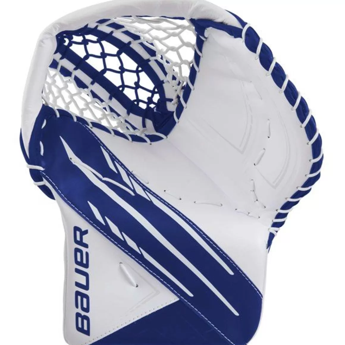 Goalie Catchers Intermediate | BAUER Catch Gloves Vapor 3X Int White/Blue