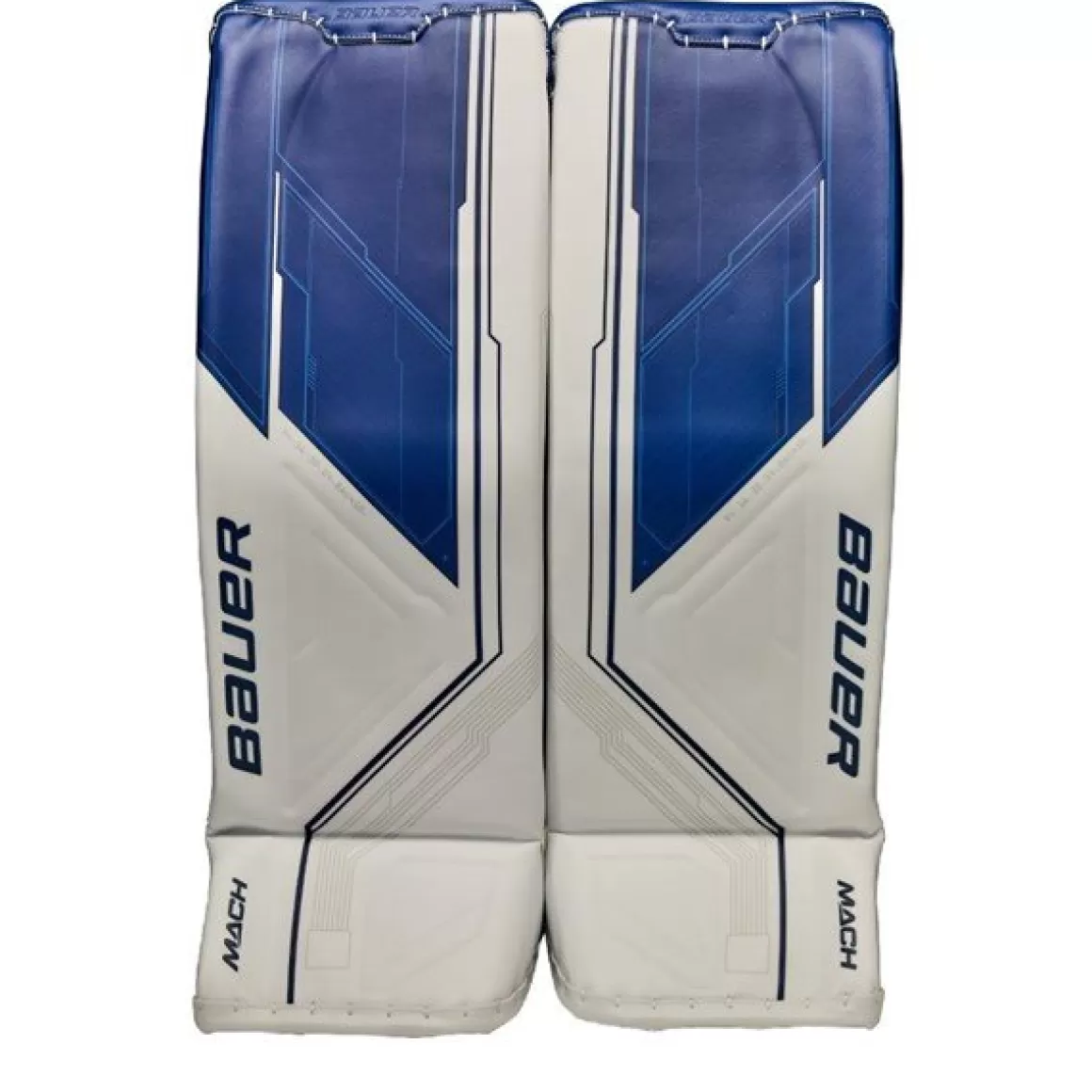 Goalie Leg Pads Senior | BAUER Goalie Leg Pads Supreme Mach Sr White/Blue