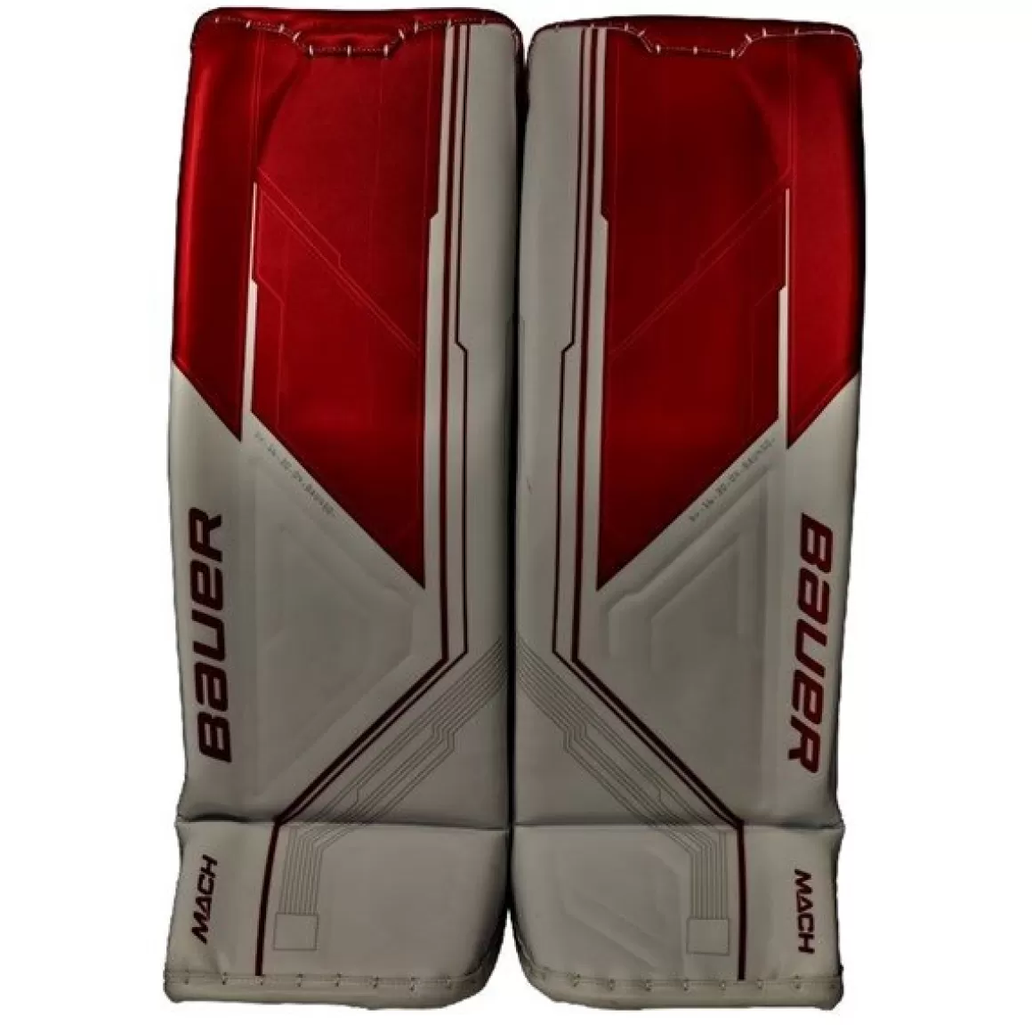 Goalie Leg Pads Senior | BAUER Goalie Leg Pads Supreme Mach Sr White/Red