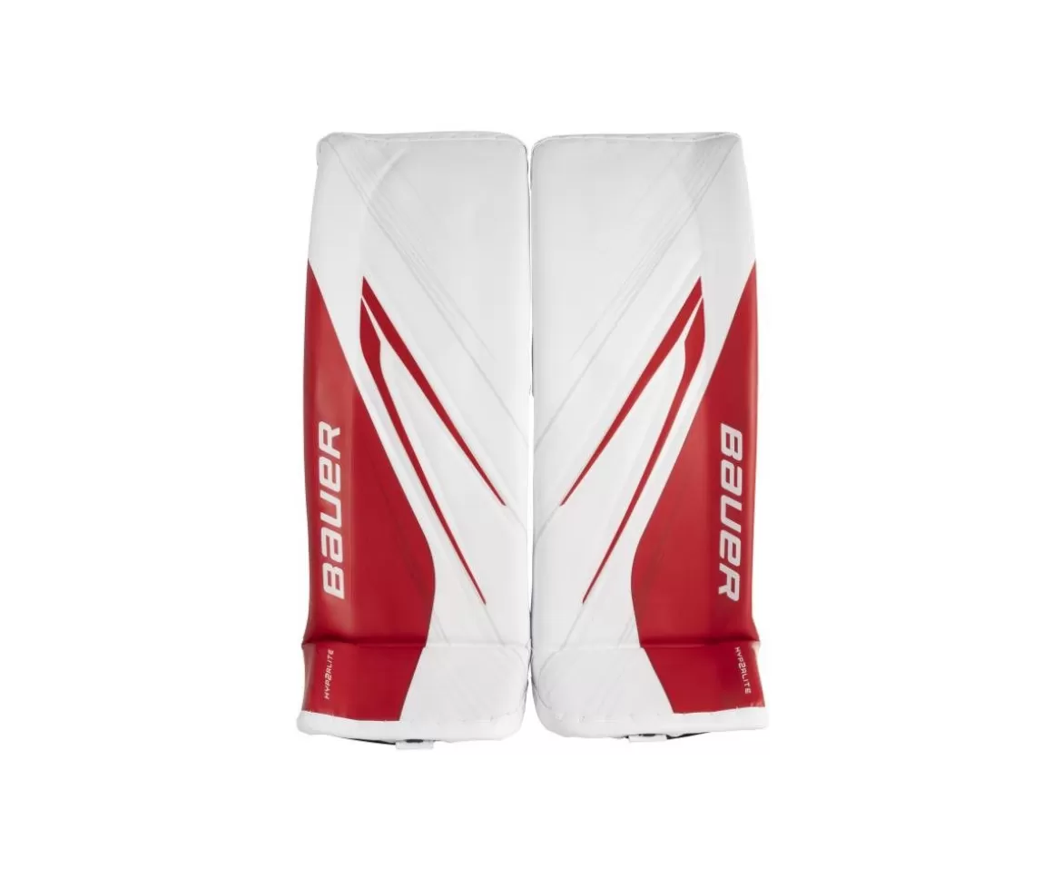 Goalie Leg Pads Bauer | BAUER Goalie Leg Pads Vapor Hyperlite2 Sr White/Red