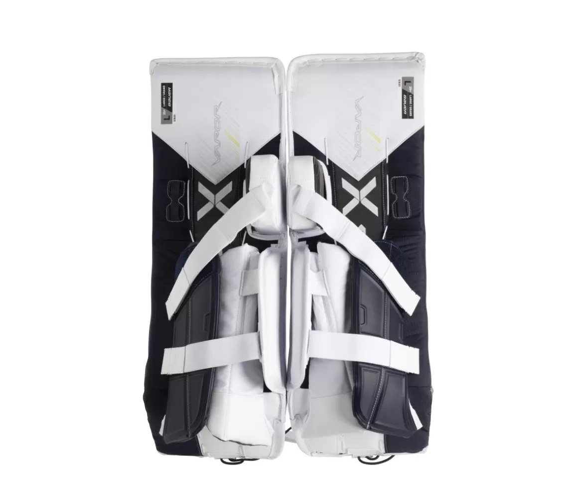 Goalie Leg Pads Senior | BAUER Goalie Leg Pads Vapor Hyperlite2 Sr White/Navy