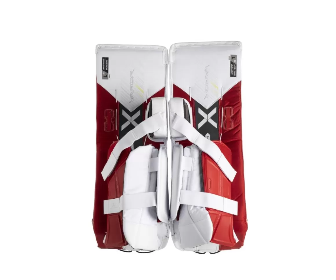 Goalie Leg Pads Senior | BAUER Goalie Leg Pads Vapor Hyperlite2 Sr White/Red