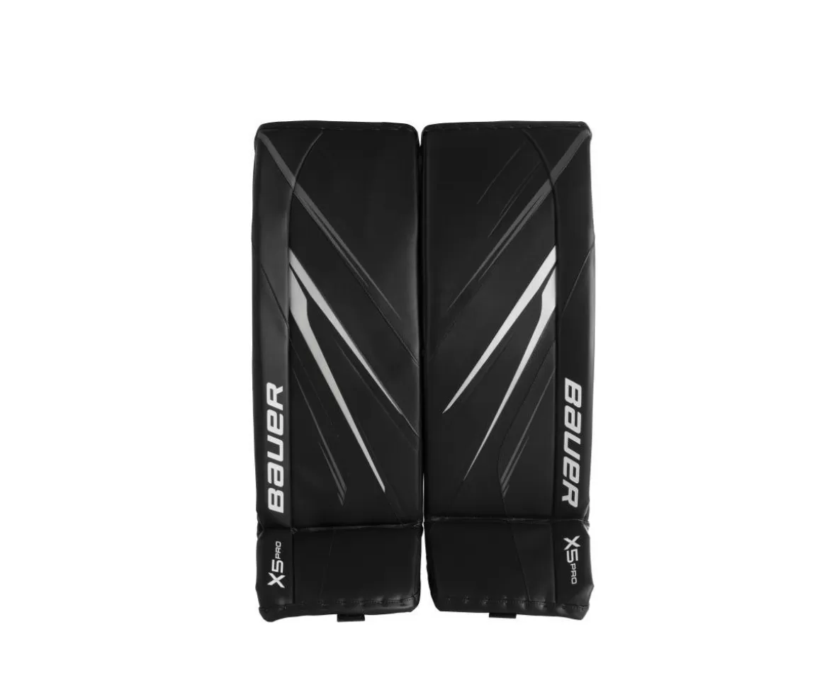 Goalie Leg Pads Intermediate | BAUER Goalie Leg Pads X5 Pro Int Black