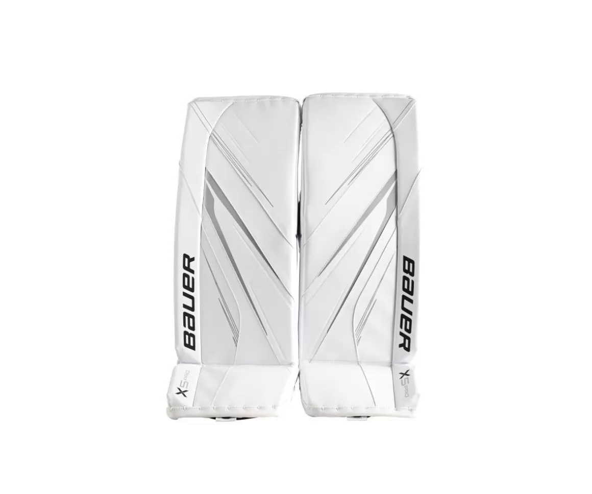 Goalie Leg Pads Intermediate | BAUER Goalie Leg Pads X5 Pro Int White