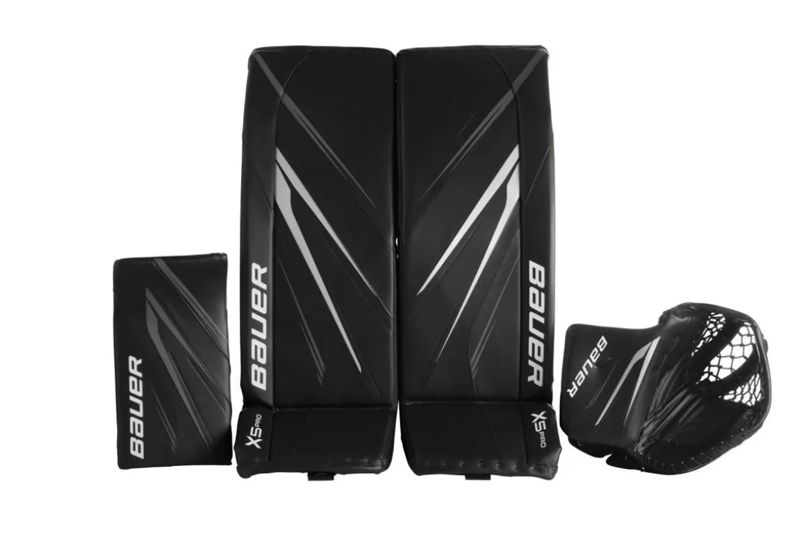 Goalie Leg Pads Intermediate | BAUER Goalie Leg Pads X5 Pro Int Black