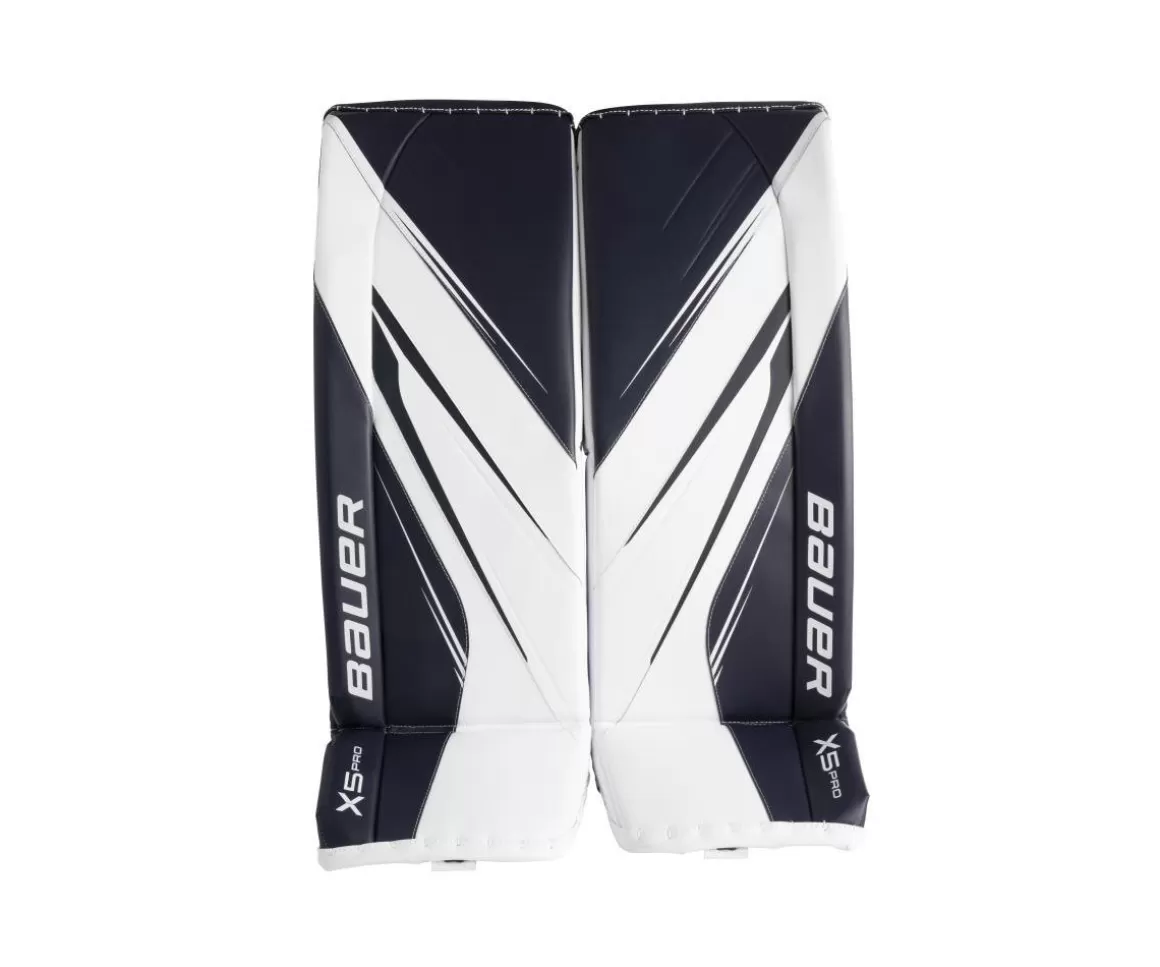 Goalie Leg Pads Senior | BAUER Goalie Leg Pads X5 Pro Sr White/Navy