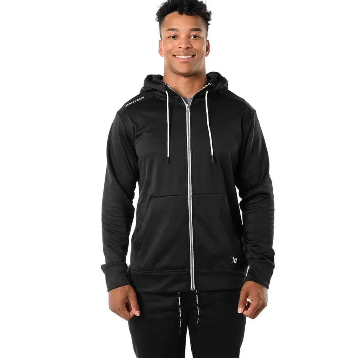 Hoodies Senior | BAUER Hoodie Team Fleece Zip Sr Black