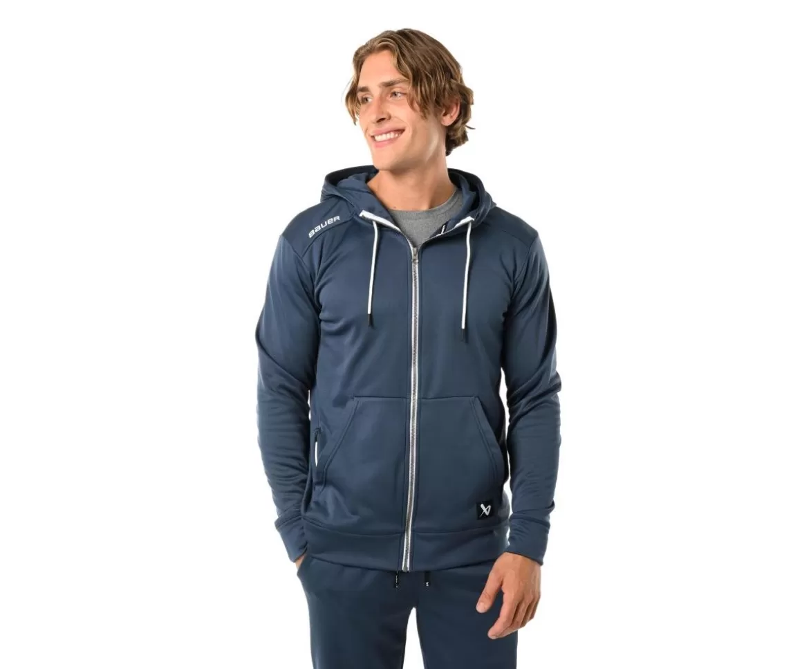 Hoodies Senior | BAUER Hoodie Team Fleece Zip Sr Navy