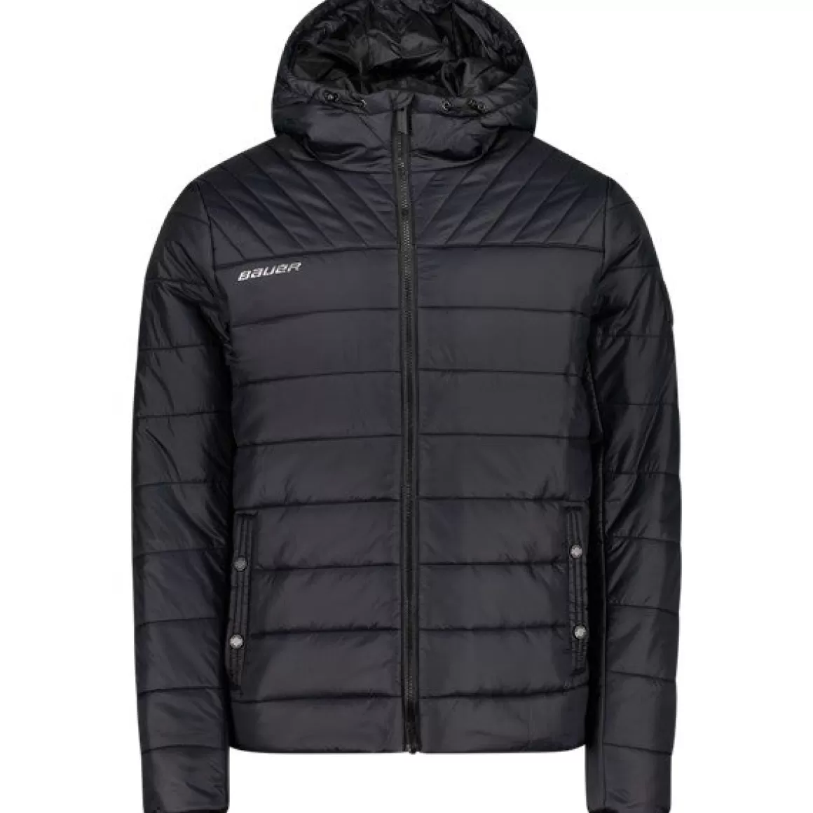 Jackets Junior | BAUER Jacket Supremehooded Puffrer Jr Black