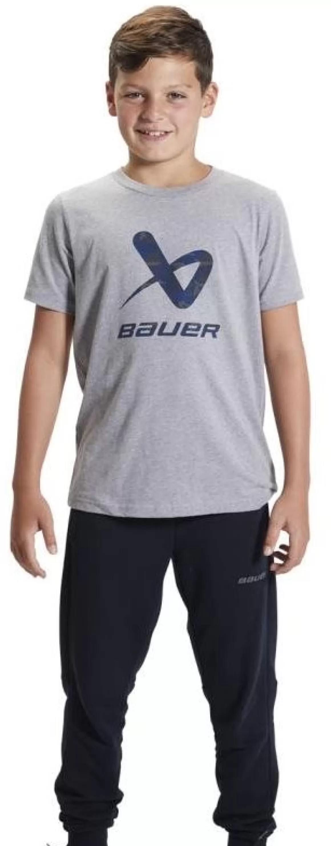 Junior T-Shirts | BAUER T-Shirt Camo Lockup Jr Grey