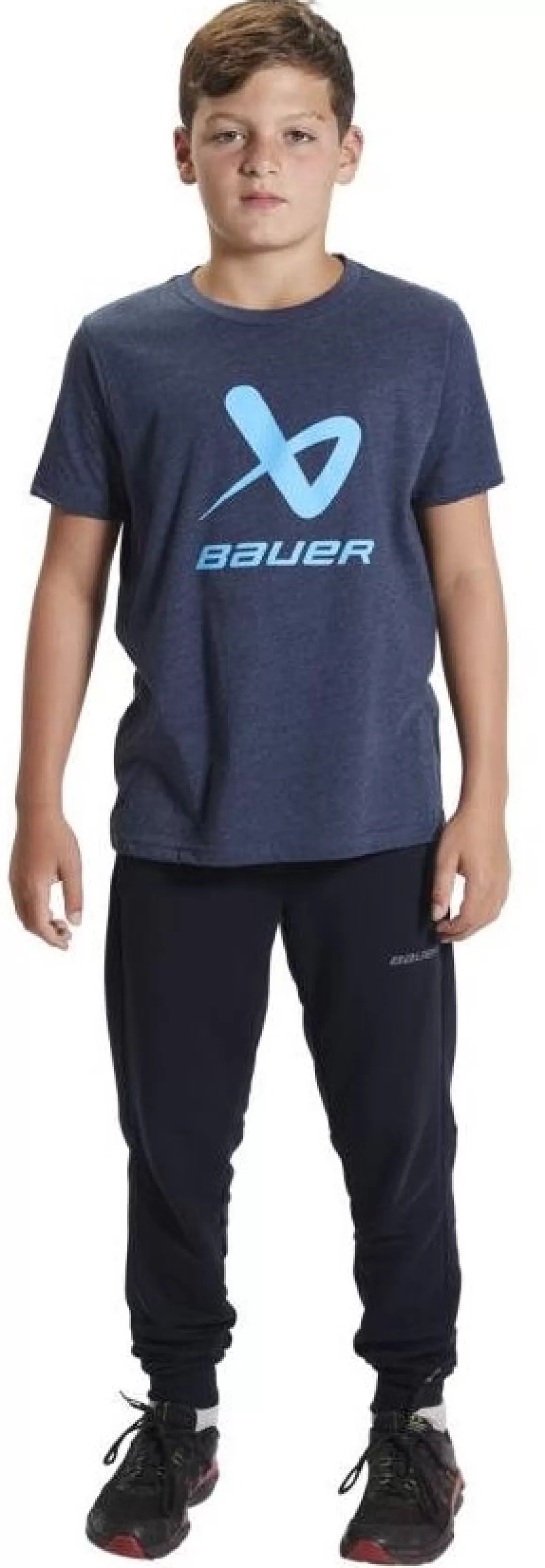 Junior T-Shirts | BAUER T-Shirt Core Lockup Crew Jr Navy