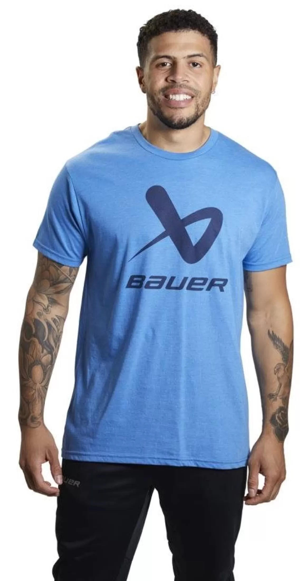 Senior T-Shirts | BAUER T-Shirt Core Lockup Crew Sr Blue