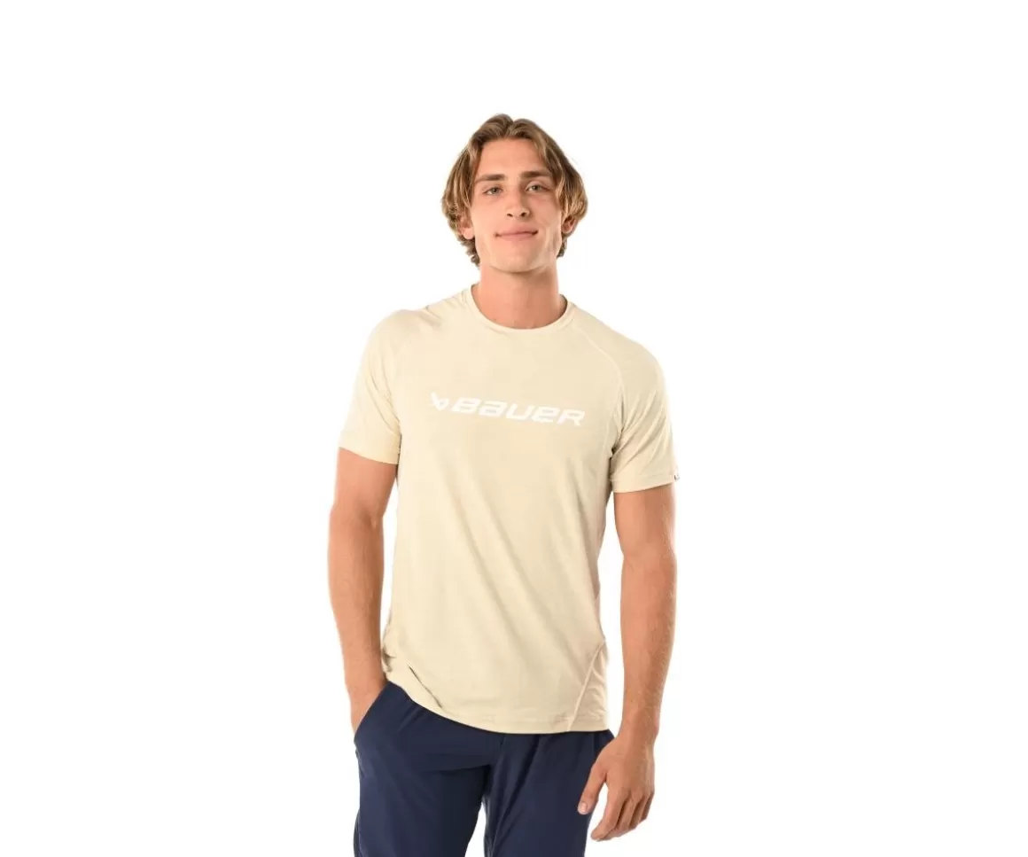 Senior T-Shirts | BAUER T-Shirt Flc Training Tee Sr Oat Heather 2473