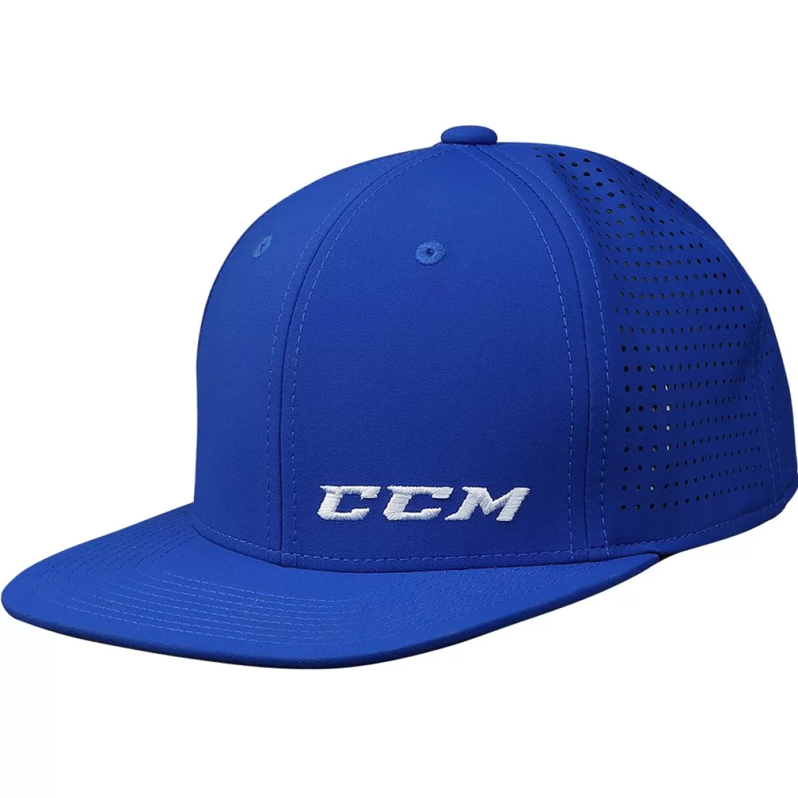 Hockey Caps Ccm | CCM Cap Small Logoflat Brim Yth Royal Royal Blue