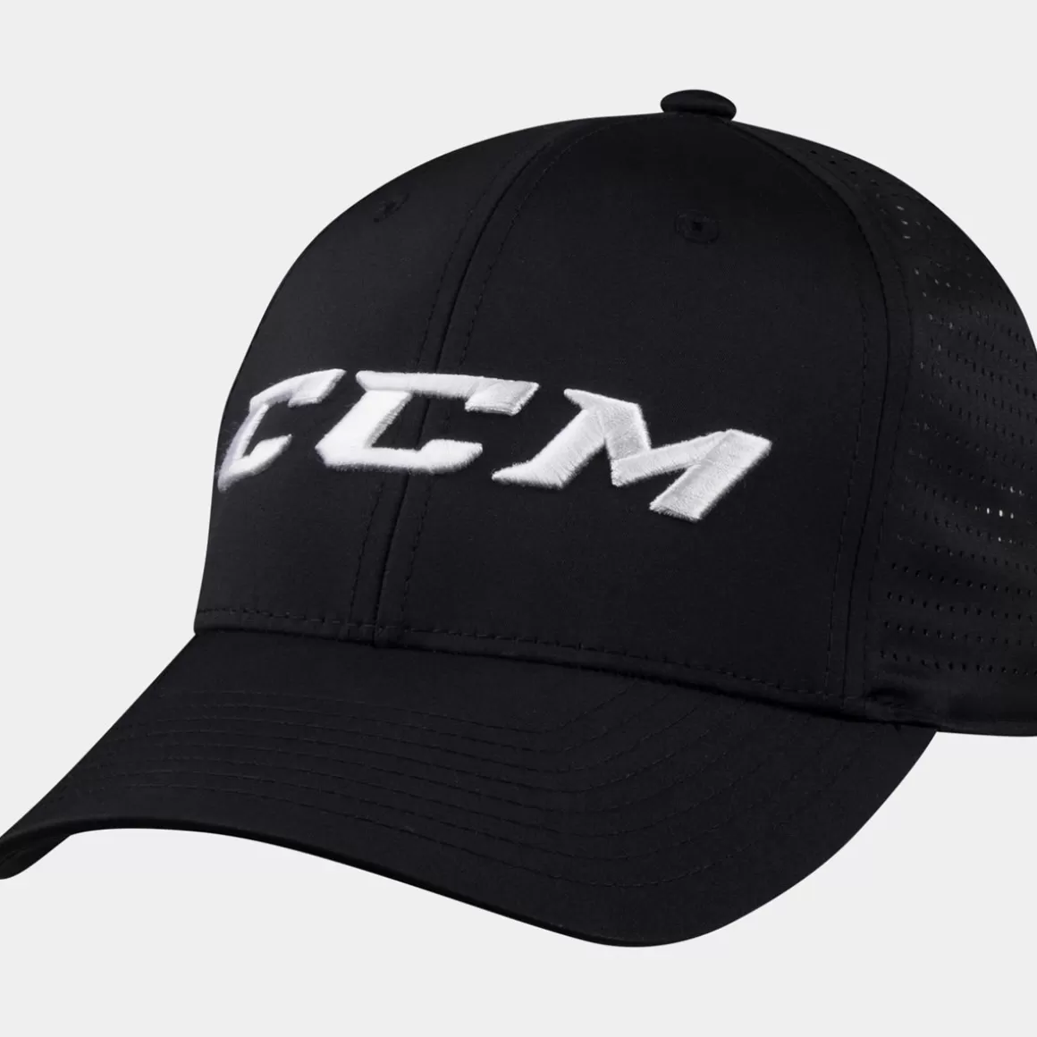 Hockey Caps Ccm | CCM Cap Team Flexfit Sr Svart Black