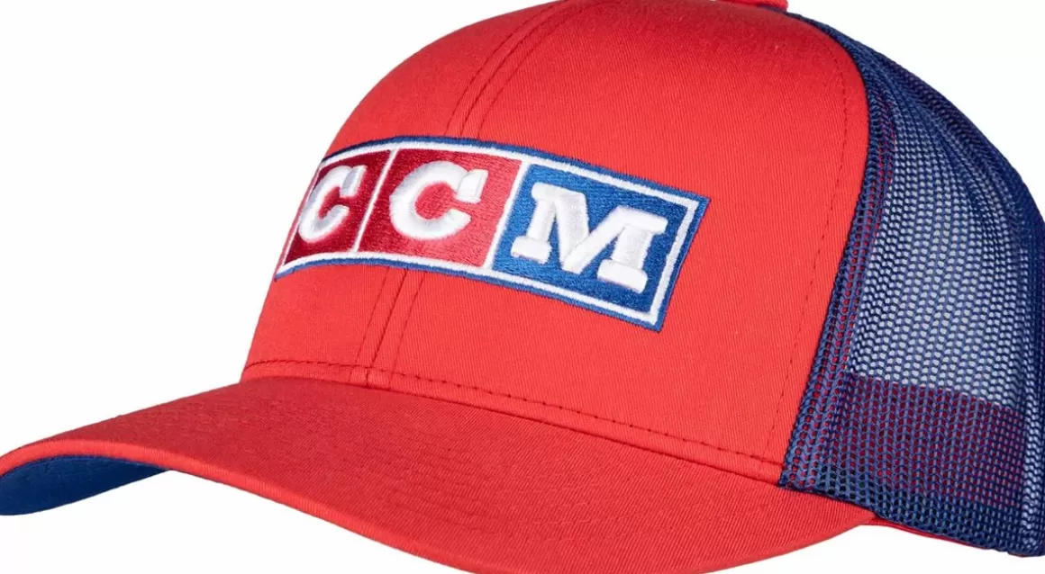 Hockey Caps Ccm | CCM Cap The Flag Meshback Trucker Team