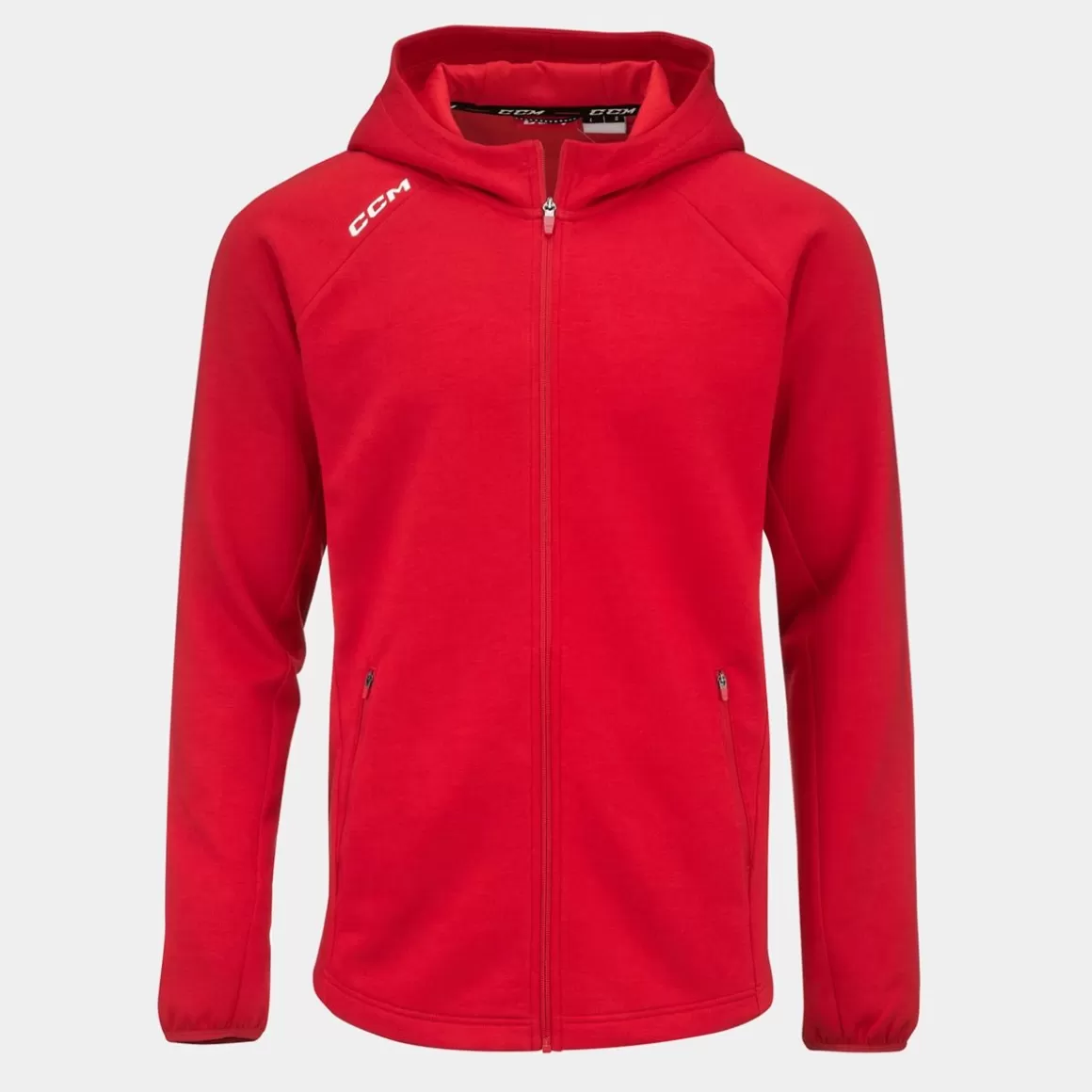 Hoodies Senior | CCM Full Zip Hood Sr Red