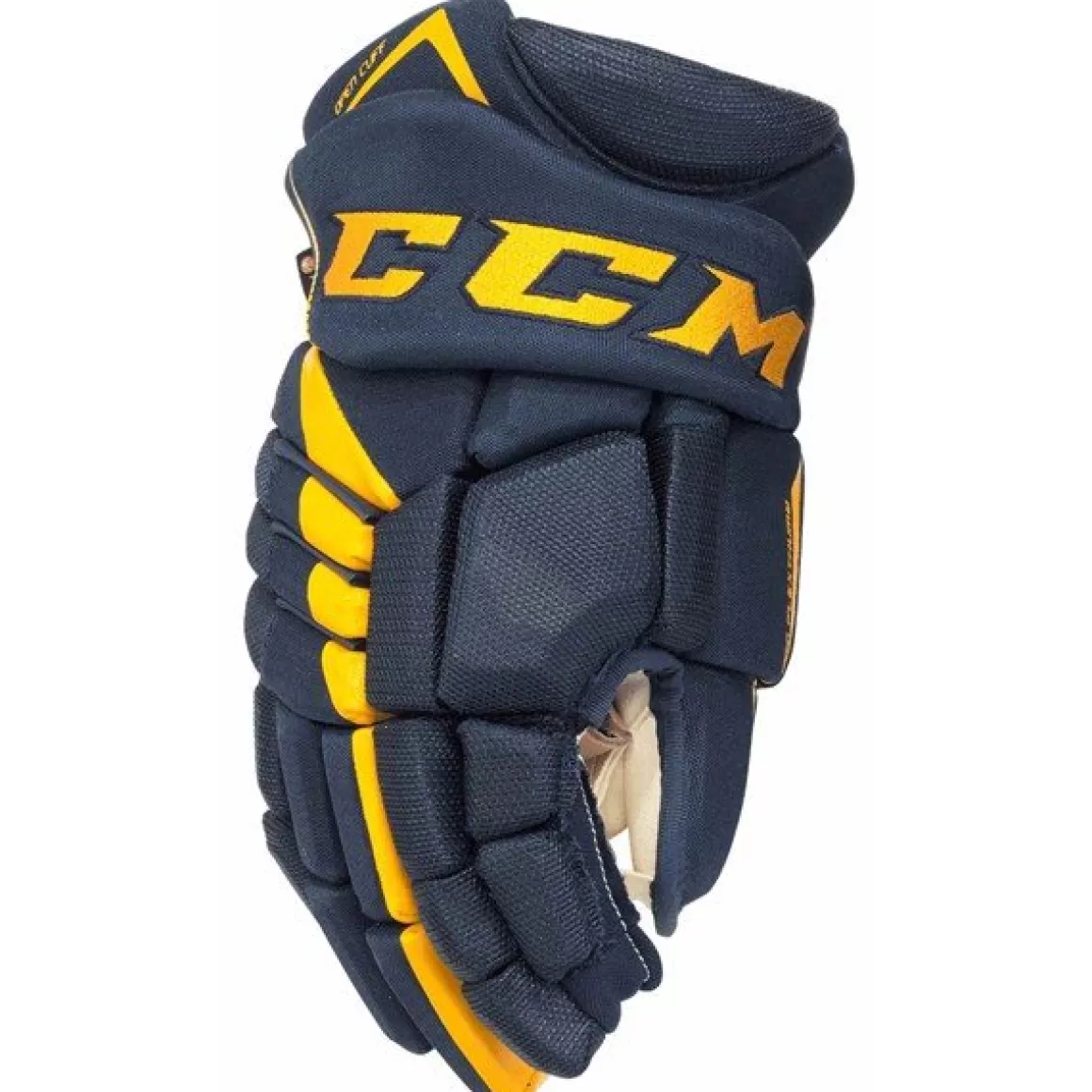 CCM Gloves Jetspeed Ft4 Jr Navy/Sunflower- Hockey Gloves Junior