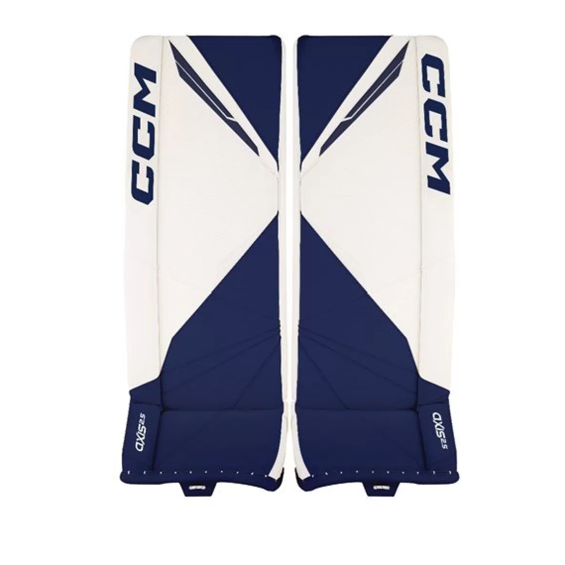 Goalie Leg Pads Junior | CCM Goalie Leg Pads Axis 2.5 Jr White/Navy