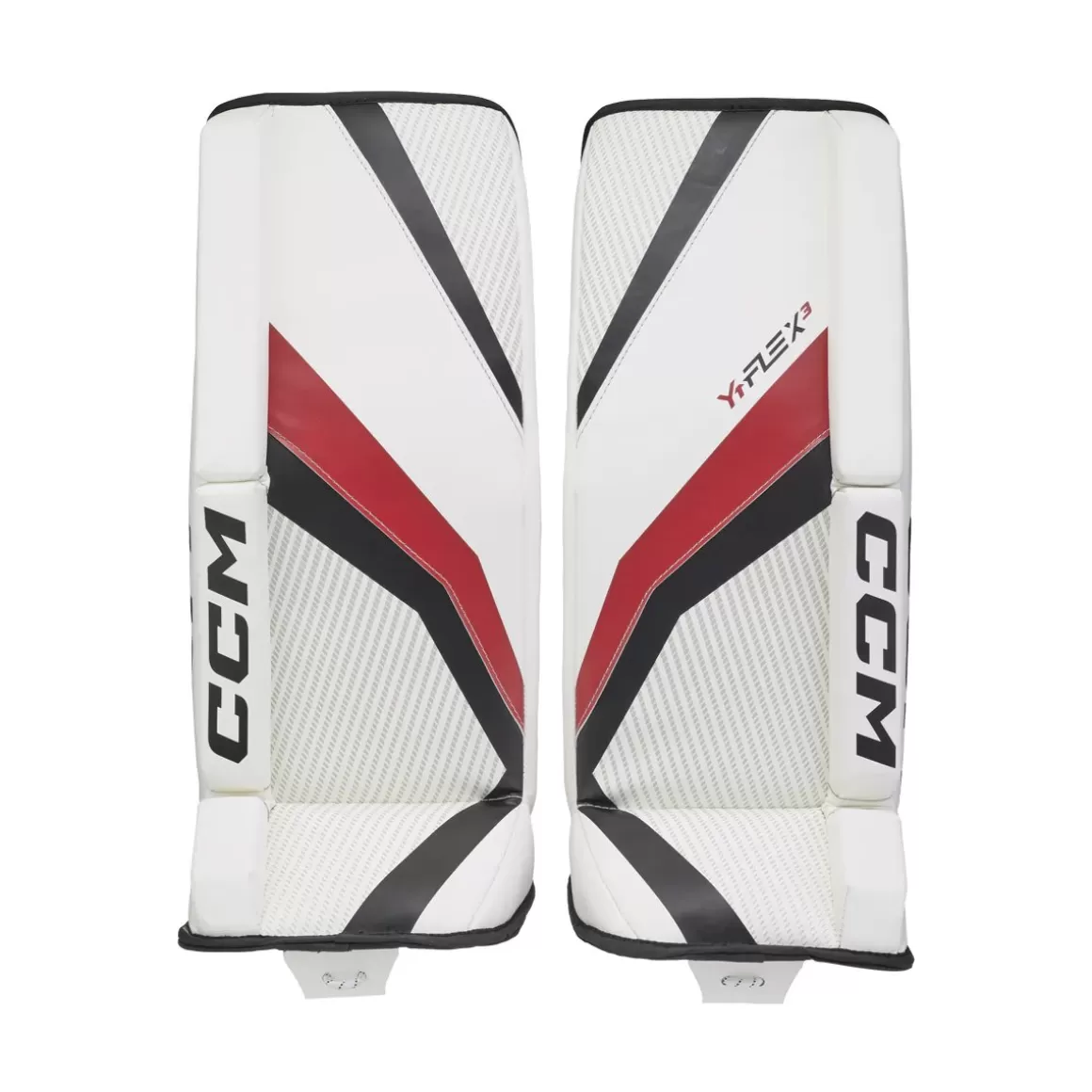 Goalie Leg Pads Children (Yth) | CCM Goalie Leg Pads Ytflex 3 White/Red/Black