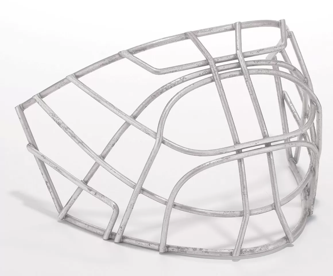 Goalie Replacement Cages | CCM Golie Cage Pro Certified Cat Eye Silver