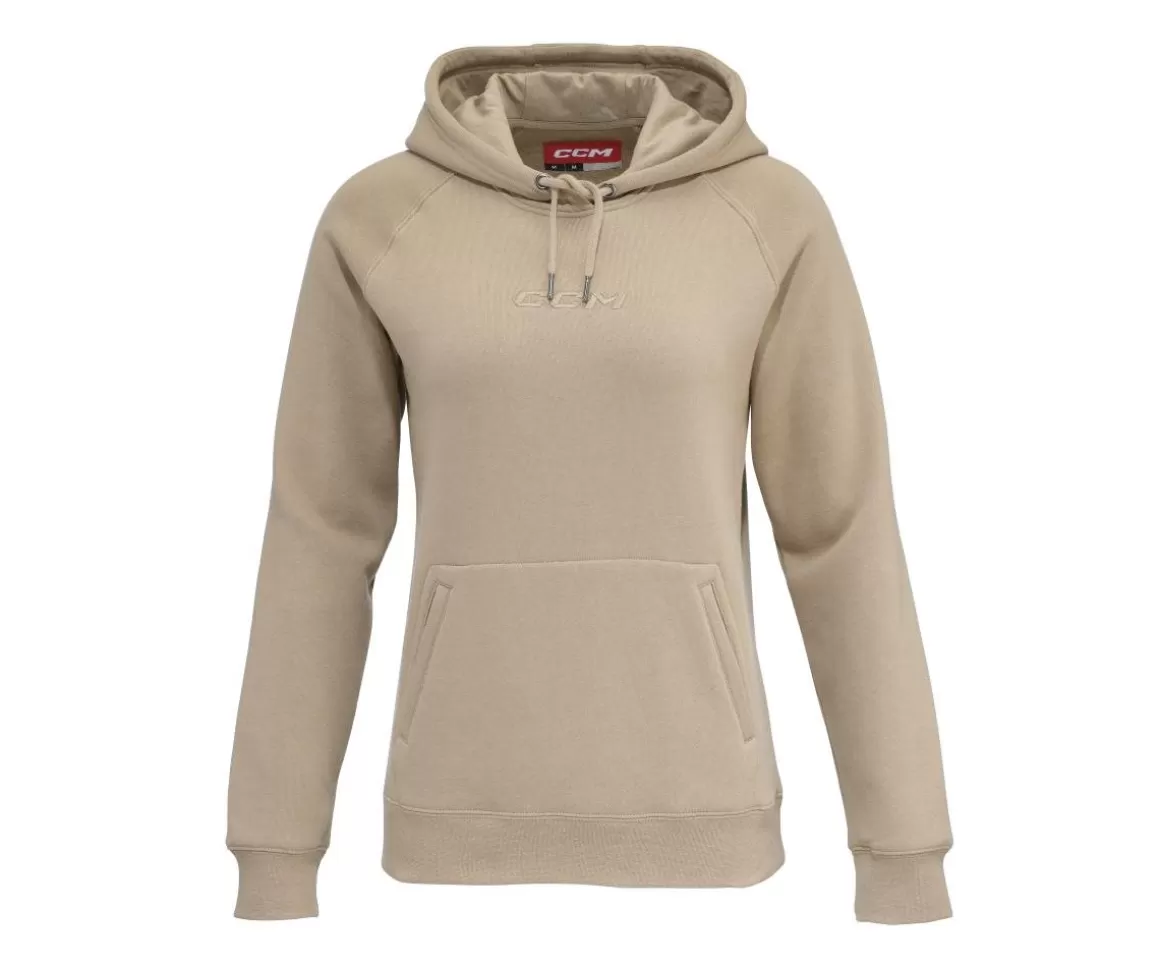 Hoodies Senior | CCM Hoodie Womens Core Pullover Sr Sand