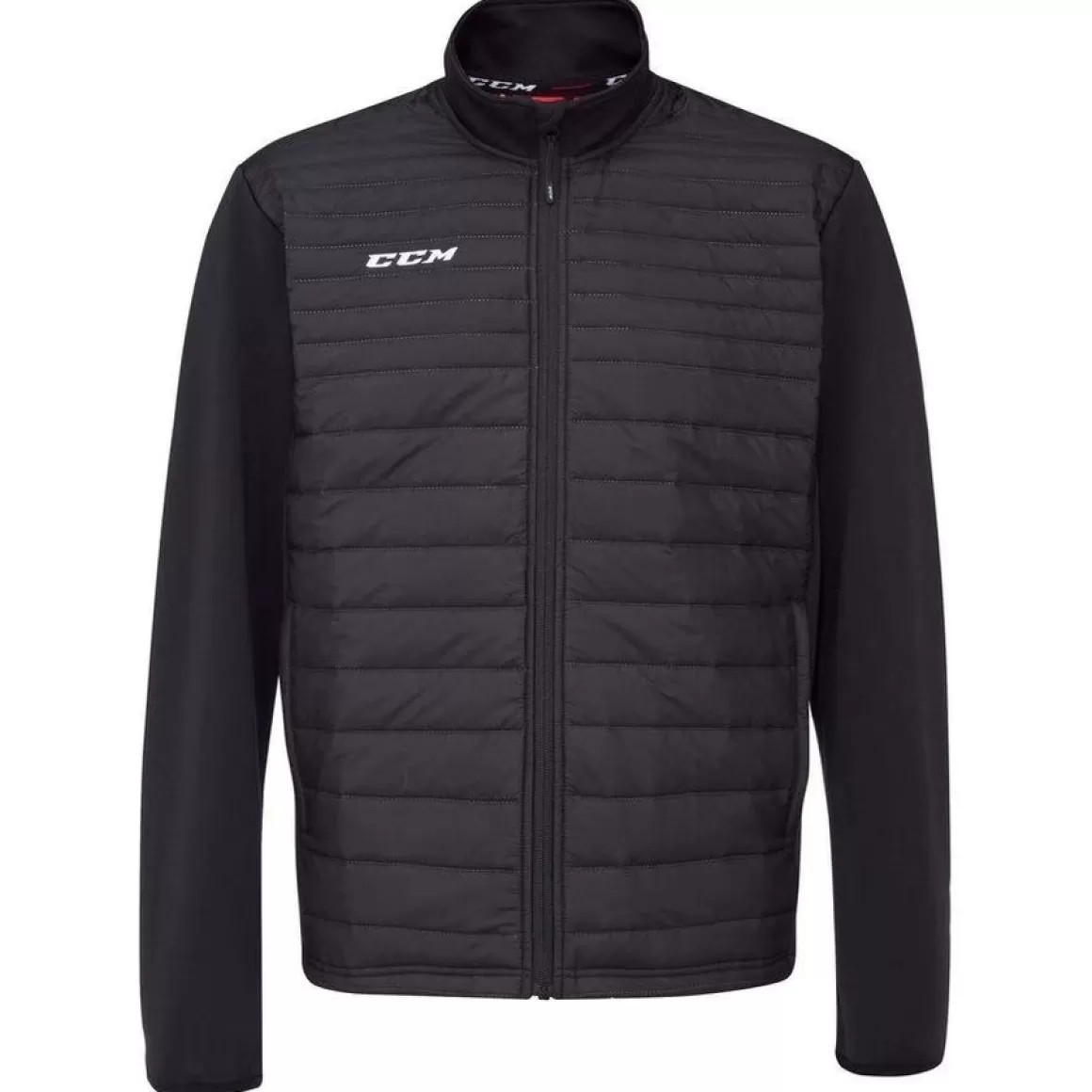 Jackets Senior | CCM Jacket Team Quilted Sr Black