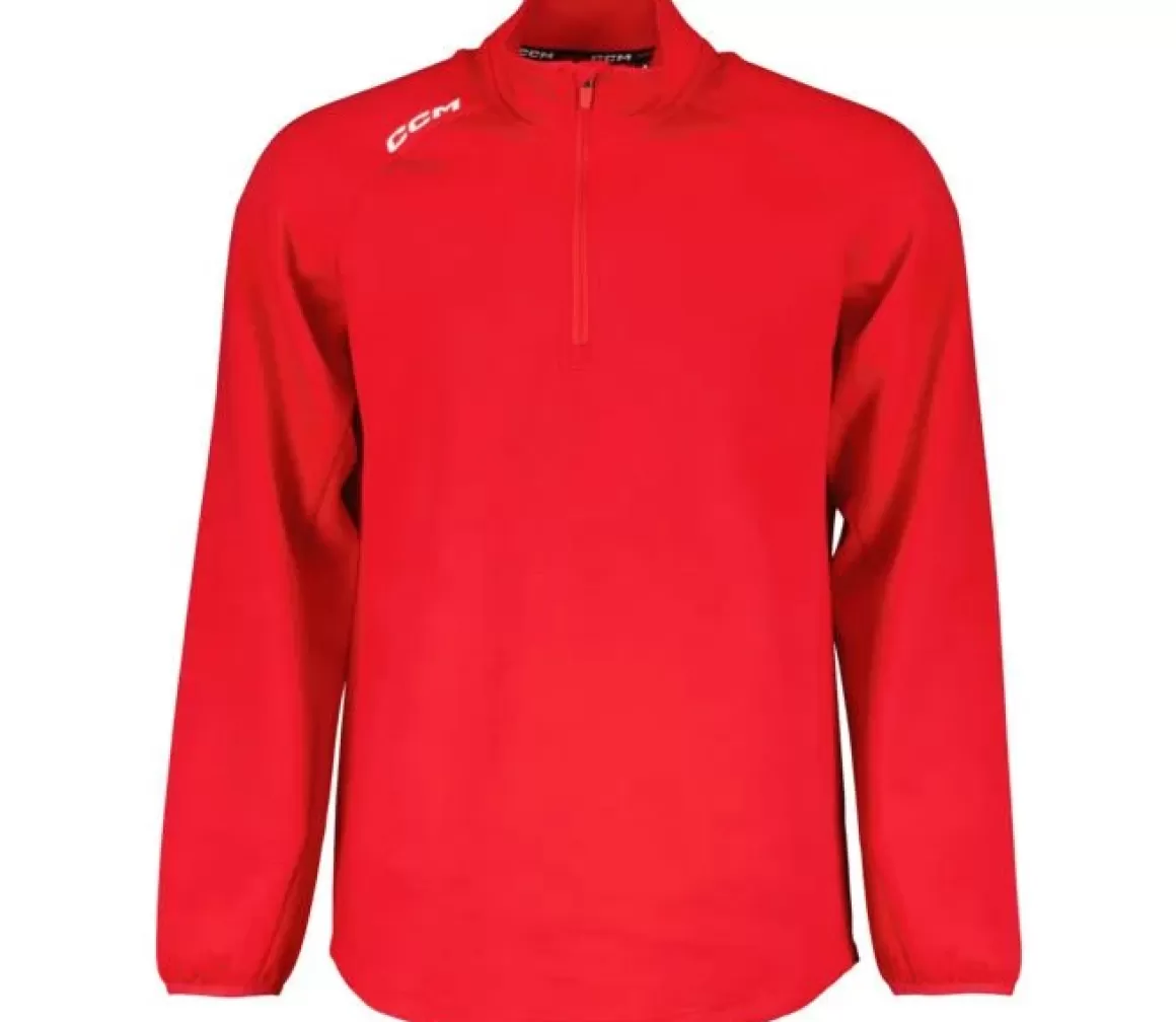 Sweaters Senior | CCM Locker Room 1/4 Zip Jr Red