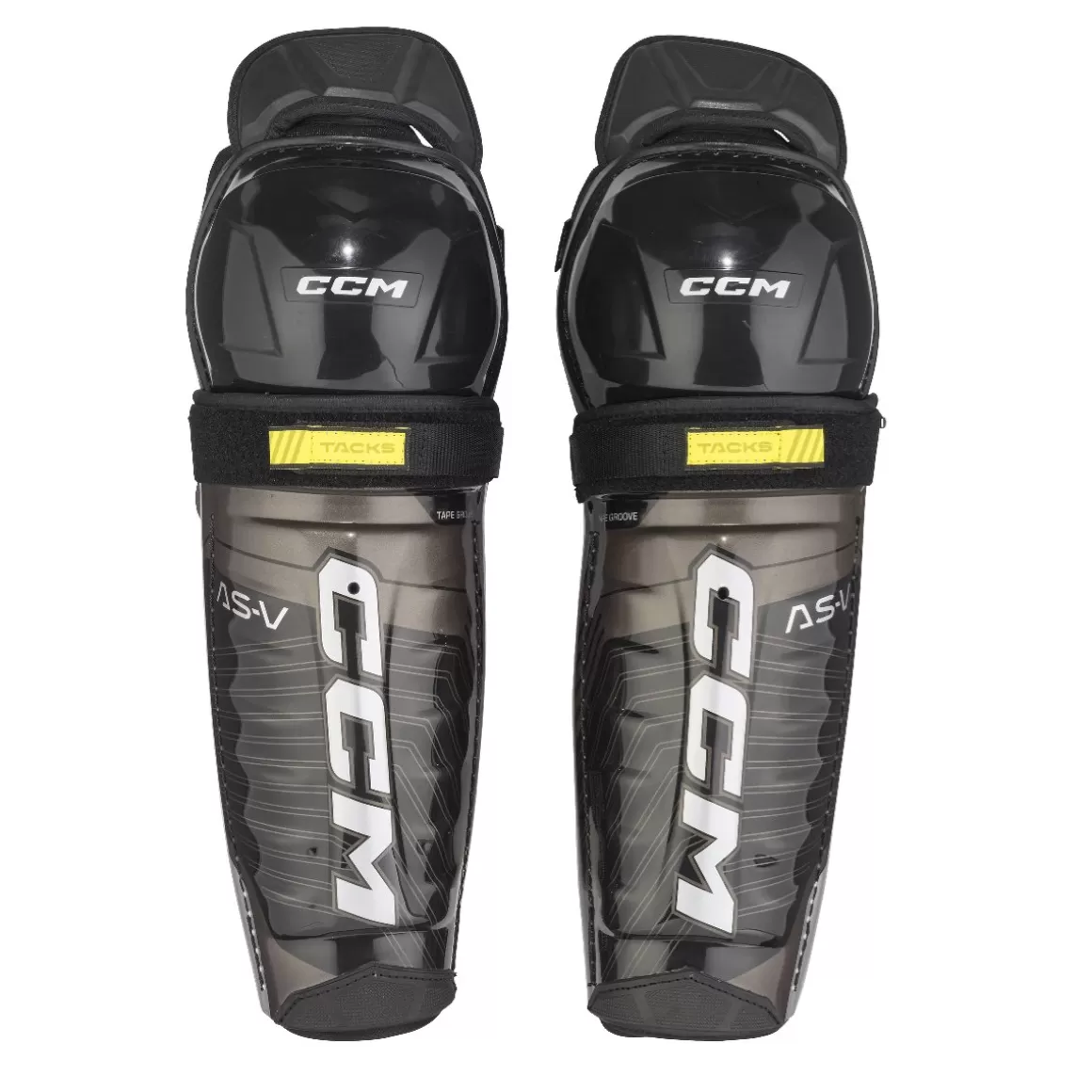 CCM Shin Guards Tacks As-V Jr- Hockey Shin Guards