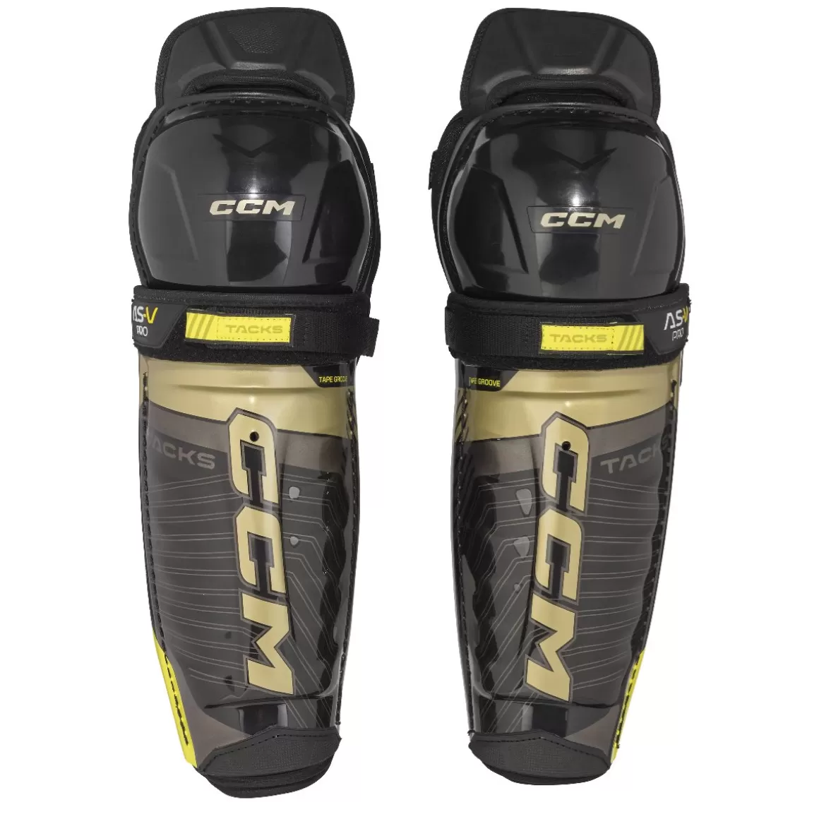 CCM Shin Guards Tacks As-V Pro Jr- Hockey Shin Guards