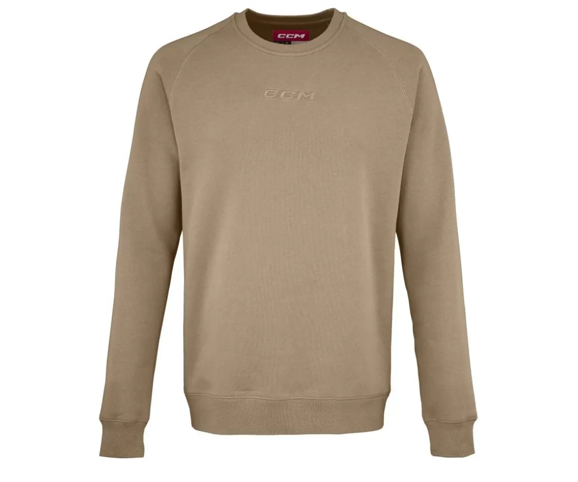 Sweaters Junior | CCM Sweater Core Fleece Crew Jr Sand