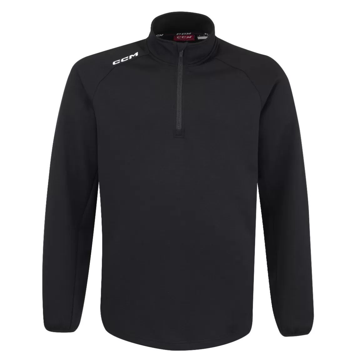 Sweaters Senior | CCM Sweater Locker 1/4 Zip Sr Black