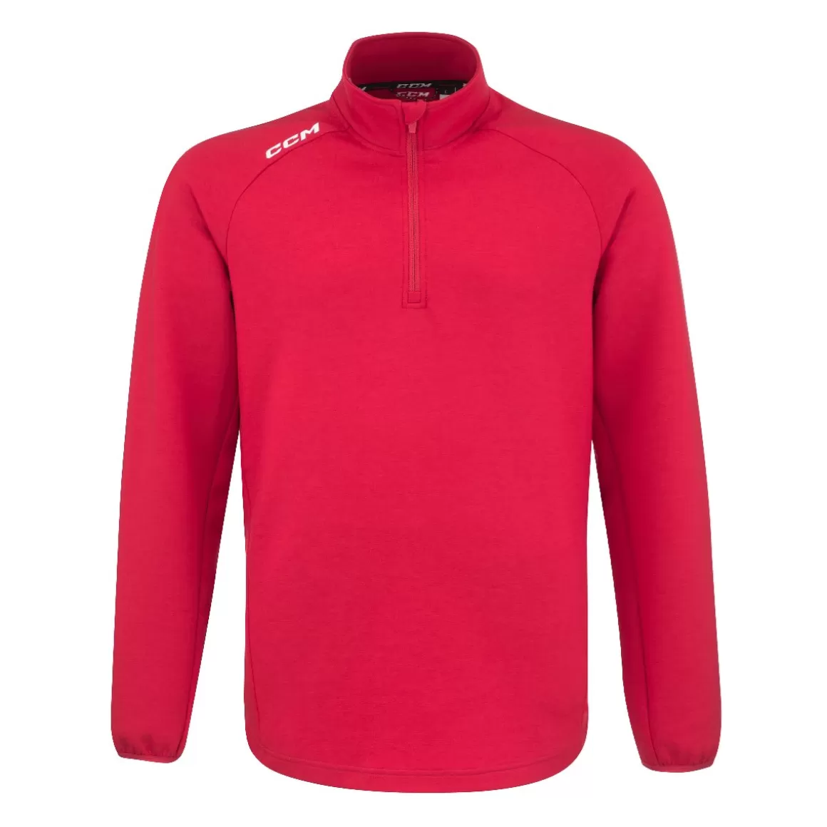 Sweaters Senior | CCM Sweater Locker 1/4 Zip Sr Red