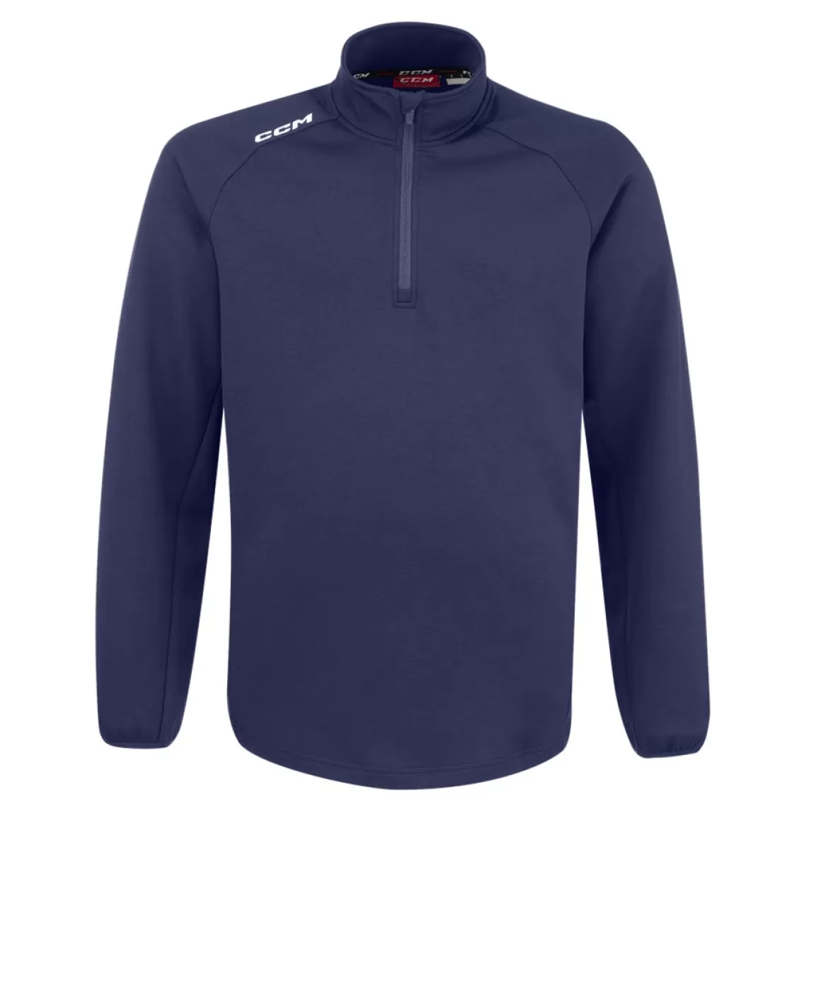 Sweaters Senior | CCM Sweater Locker 1/4 Zip Sr Navy