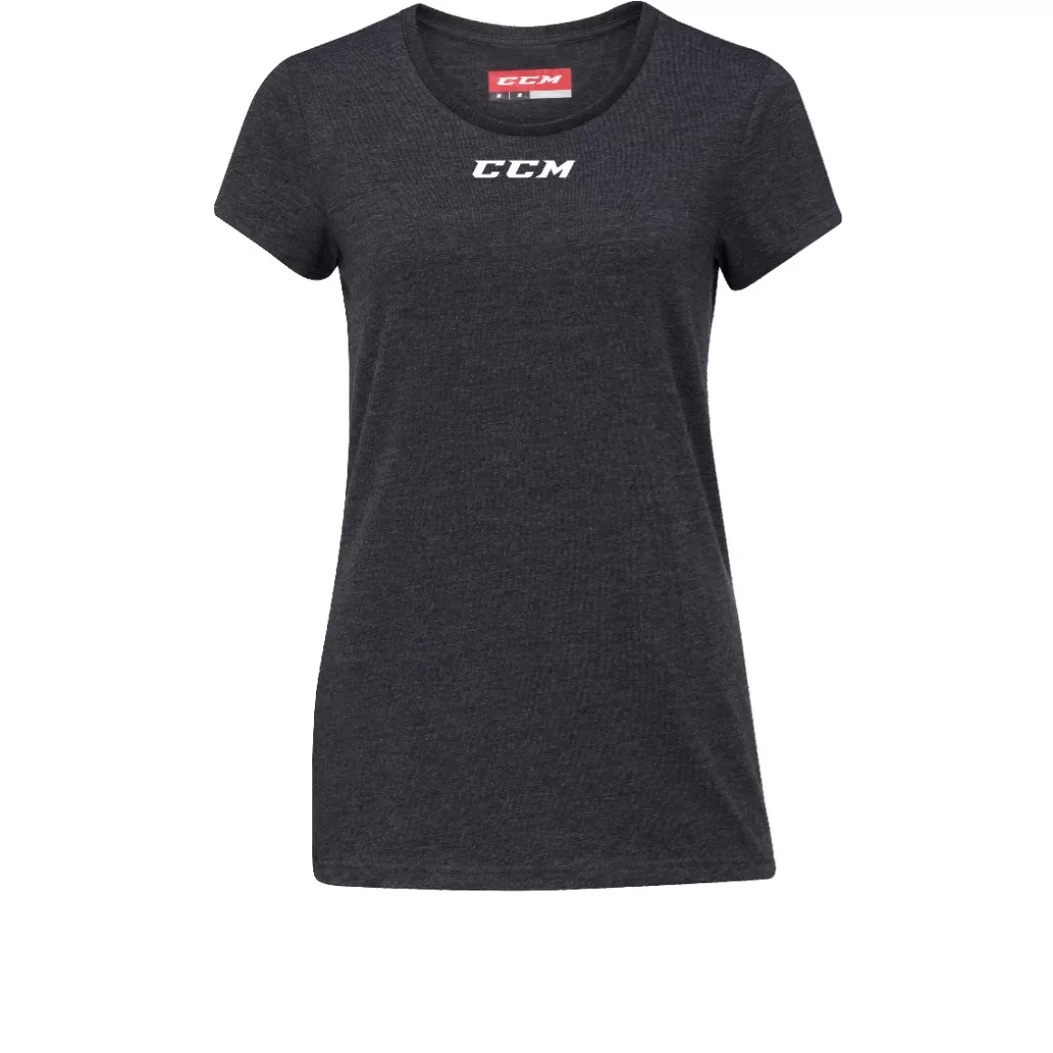 Senior T-Shirts | CCM T-Shirt Women's Crew Neck Sr Black