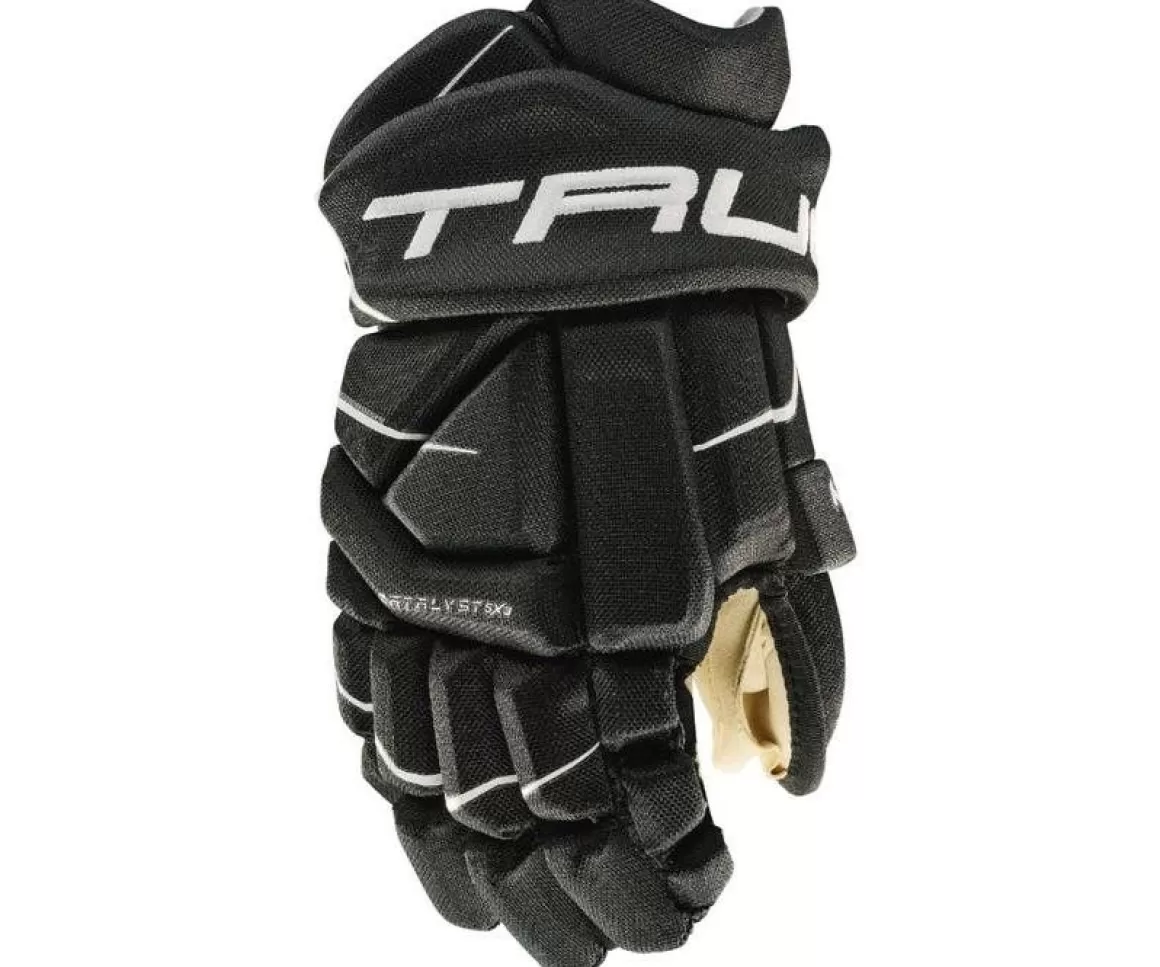 1 True Hockey Gloves Catalyst 5X3 Jr Black- Hockey Gloves True