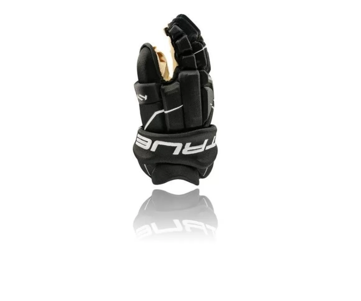 1 True Hockey Gloves Catalyst 5X3 Jr Black- Hockey Gloves True