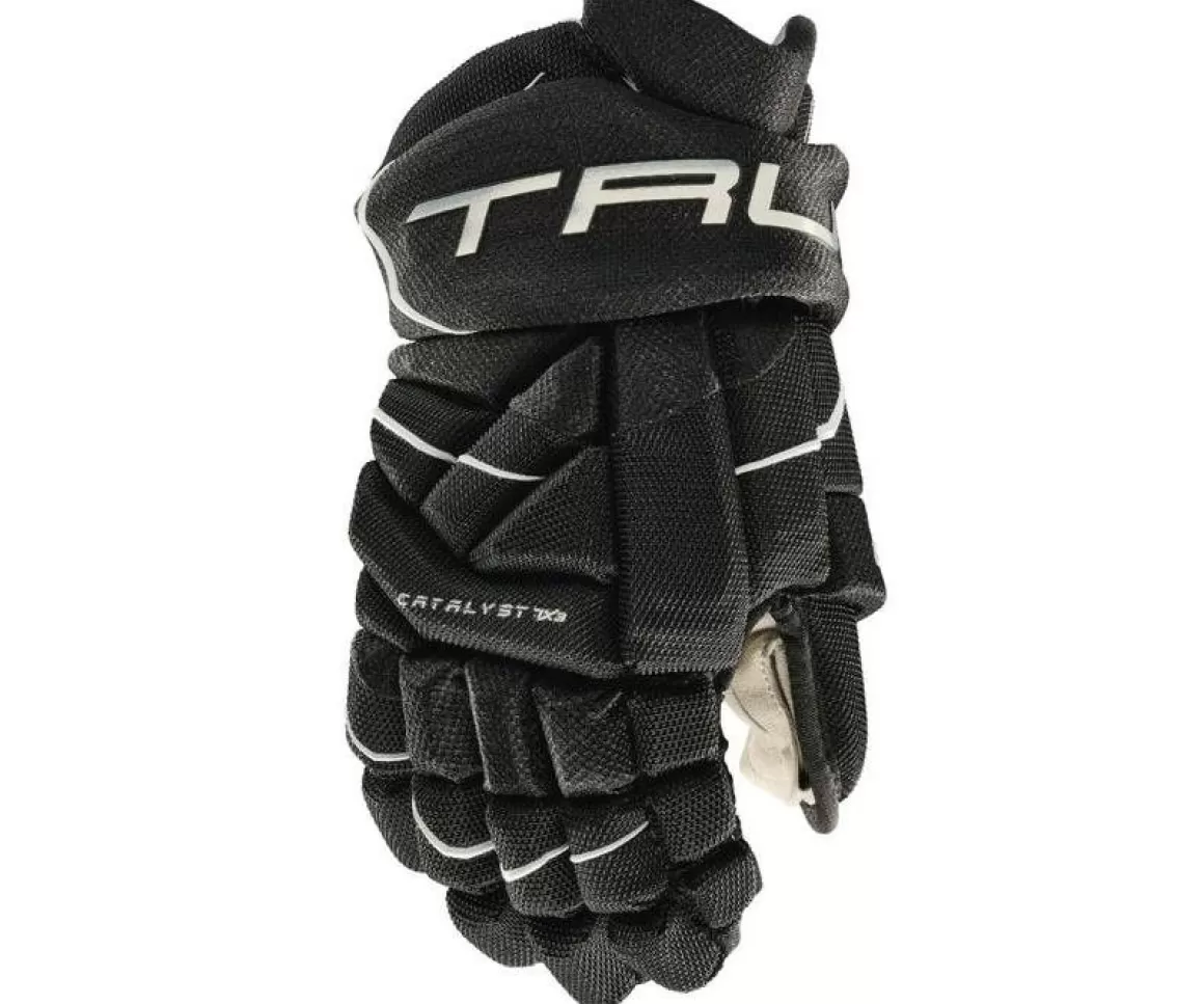 1 True Hockey Gloves Catalyst 7X3 Jr Black- Hockey Gloves True