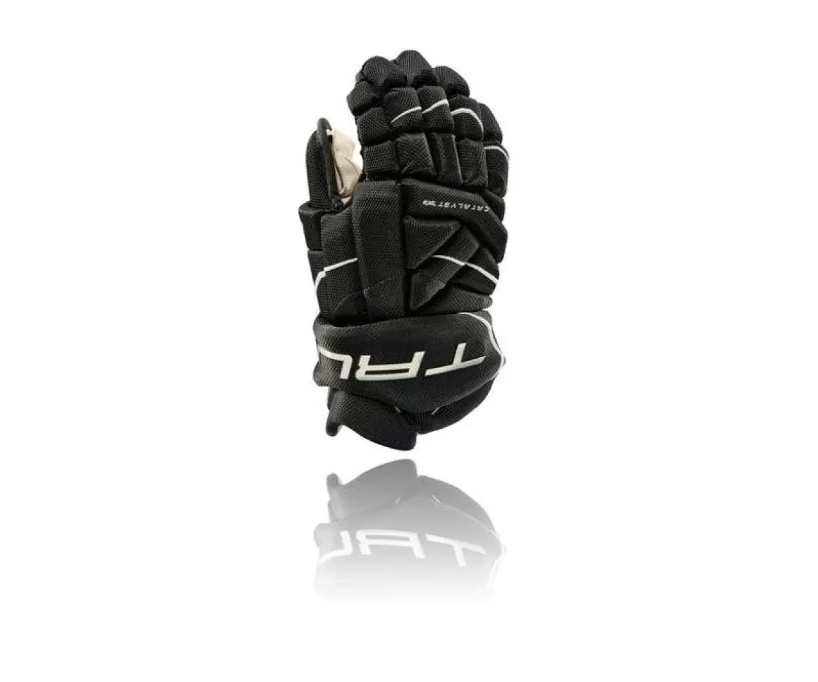 1 True Hockey Gloves Catalyst 7X3 Jr Black- Hockey Gloves True